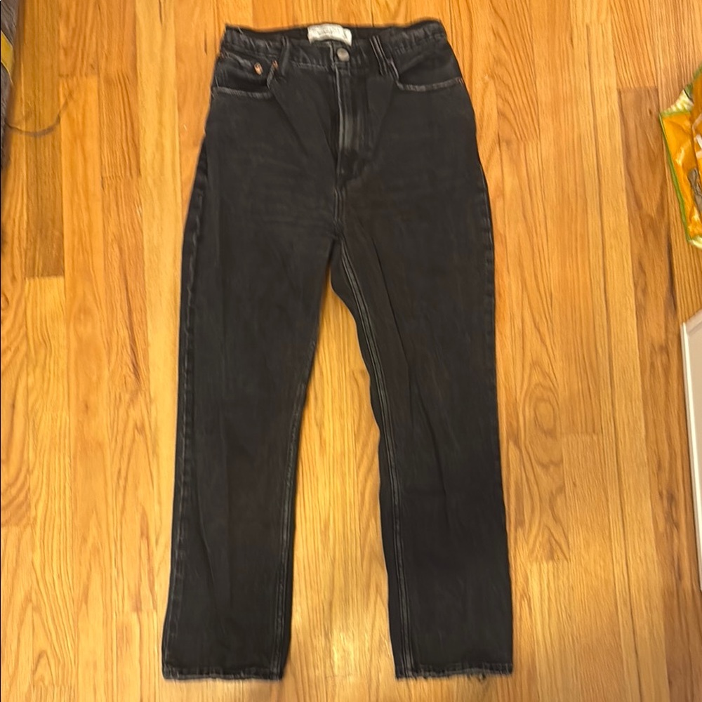 Abercrombie Curve Love Ankle Straight Ultra High Rise Jeans